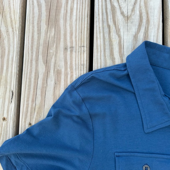 Rock & Republic Short Sleeve Polo Shirt Dark Blue Mens Sz XLT NEW WITH TAGS - Picture 3 of 14